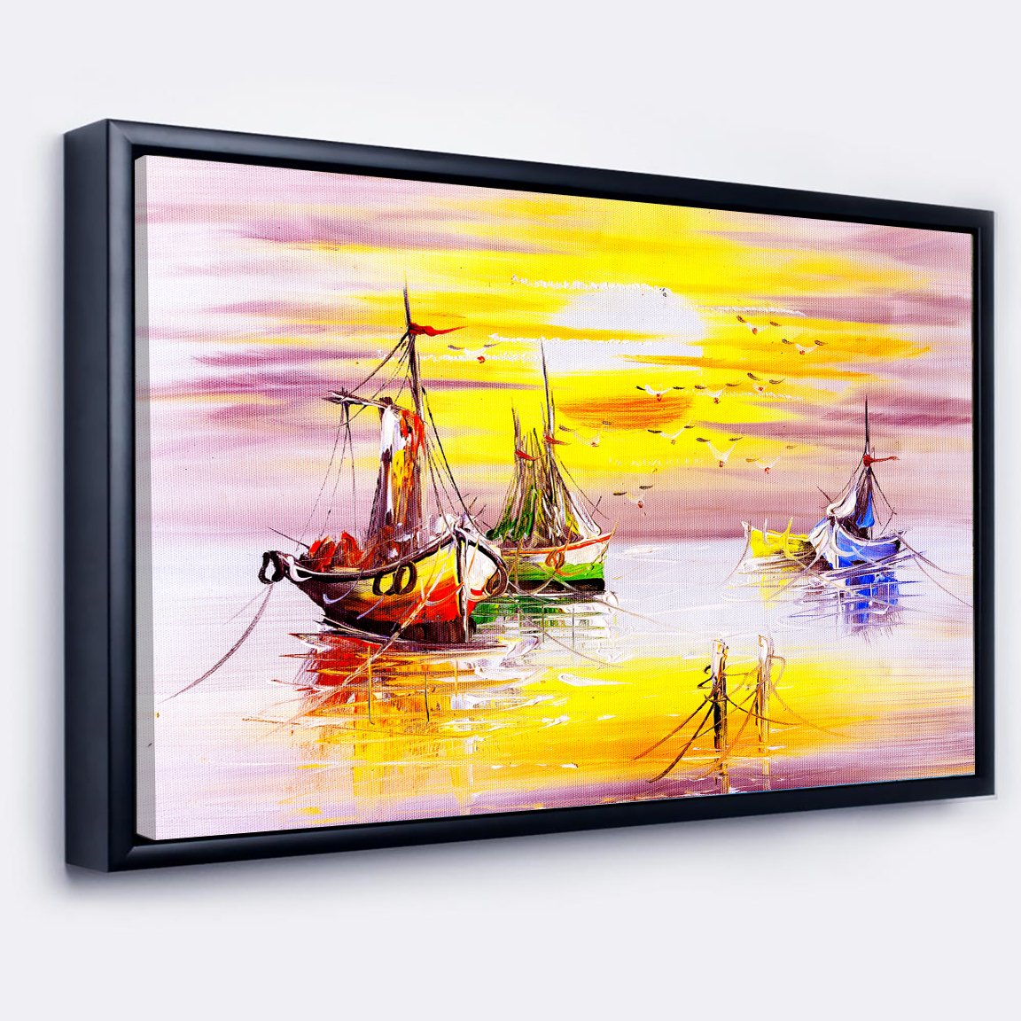 Beautiful Sunrise in Venice Canvas Wall Painting decorative masterpiece for home decor